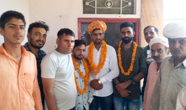 केशरीपुरा में देवसेना अध्यक्ष डोई का किया भव्य स्वागत