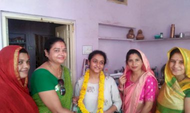 RAS मे चयन होने पर नामदेव समाज ने किया छीपा का स्वागत