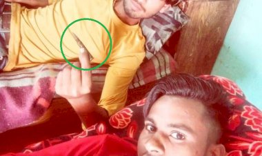 सोशल मीडिया पर फिर अवैध हथियार का राउन्ड दिखाते युवको का फोटो वायरल