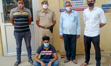 अलवर सिकंदरा मेगा हाईवे स्थित रिलायंस पेट्रोल पंप लूट मामले में एक गिरफ्तार