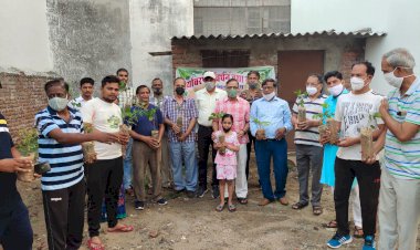 सुमंगल सेवा संस्थान ने निशुल्क वितरित किए 750 औषधीय पौधे