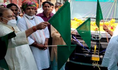 विधायक ने किया कठूमर व खेडली सीएचसी मे नवीन एम्बुलेंस का लाेकार्पण