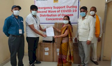 आपातकालीन सपोर्ट हेतु श्री जनजीवन कल्याण संस्थान ने ऑक्सीजन कंसेंट्रेटर्स किए वितरित