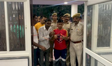 जहाजपुर नवनिर्मित थाना भवन का लांगरी व सफाई कर्मी ने किया उद्घाटन, सुरक्षा के दृष्टिकोण से बेहतर