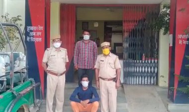 बानसूर थाना पुलिस की कार्यवाही, नंगी तलवार लेकर घूमते एक गिरफ्तार