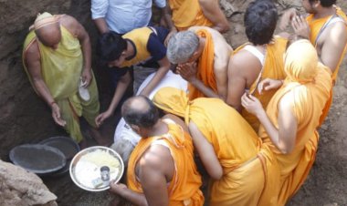 ड़ीग में श्री दिगंबर जैन मंदिर के निर्माण का विधिवत किया गया शिलान्यास