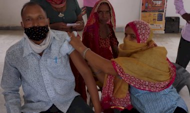 मैनपुरा में लगे कोरोना की द्वितीय डोज के टीके