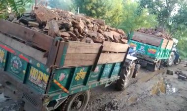 जिले में धड़ल्ले से हो रहा अवैध खनन, पुलिस एवं बड़े अधिकारियों की मिलीभगत से बैखौफ है माफिया