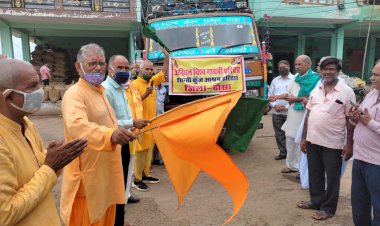 गायत्री परिवार दौसा ने शांतिकुंज हरिद्वार को भेजें 155 क्विंटल गेहूं