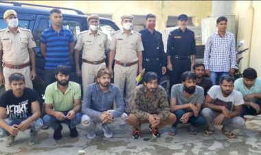 तिजारा पुलिस की कार्यवाही आकाश यादव गैंग के मुखिया सहित आठ गिरफ्तार