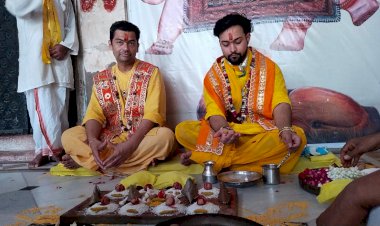गोस्वामी ब्रजांग बाबा के जन्मदिन पर मार्कंडेय पूजा संपन्न