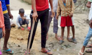 जेसीबी की सहायता से चंबल की लाइन से काटे नो अवैध जल कनैक्शन