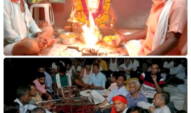 सियाराम जानकी बैठे हैं मेरे सीने में, श्री थाई वाले हनुमान जी महाराज मंदिर में हुआ रात्रि जागरण
