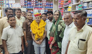 व्यापार मंडल के नवनिर्वाचित अध्यक्ष चांदौरा का किया बहुमान