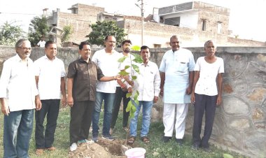 हरियाली अमावस्या पर भाजपा कार्यकर्ताओं व पदाधिकारियों ने किया पौधारोपण