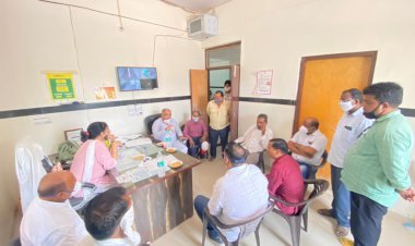 जिलाध्यक्ष गैसावत ने हॉस्पिटल का दौरा कर लिया व्यवस्थाओं का जायजा