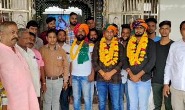 नवनियुक्त पदाधिकारियो का किया स्वागत
