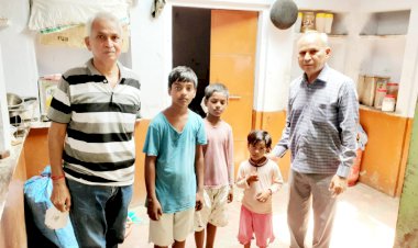 अनाथ बच्चों से मिली कैलाश सत्यार्थी चिल्ड्रंस फाउंडेशन की टीम