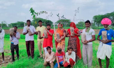 वृक्षारोपण अभियान के तहत ग्राम भोजरास में किया पौधारोपण