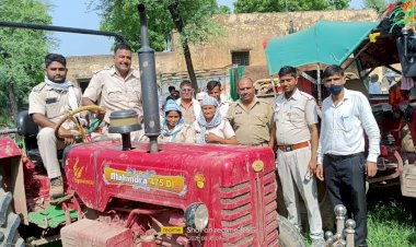 लक्ष्मणगढ़ वन विभाग आरएसी व पुलिस की संयुक्त कार्यवाही में तीन ट्रैक्टर ट्रॉली अवैध खनन से भरे पहाड़ से परिवहन करते हुए किए जप्त