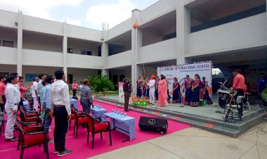 अरिहंत इंटरनेशनल स्कूल में धूमधाम से मनाया 75 वां स्वतंत्रता दिवस