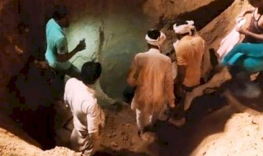 बोरिंग की कुईया ढहने से युवक की मौत