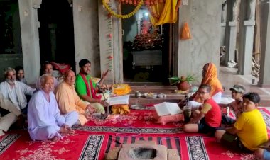 गण्डाला गाँव में दो दिवसीय अखण्ड रामायण पाठ का हुआ शुभारम्भ