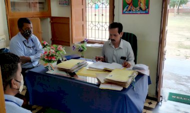सीबीईओ ने किया रा.उ.मा.वि. तखतगढ़ का औचक निरीक्षण
