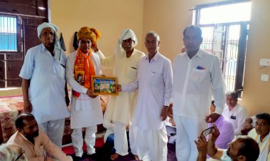 बाबा शिव स्वरूप गौशाला नाघोड़ी में भामाशाहो का किया सम्मान