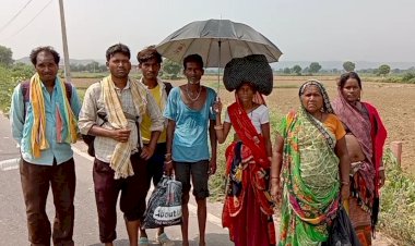 गोवर्धन गिरिराज की पैदल परिक्रमा देने जाने वाले श्रद्धालुओं का लगा तांता