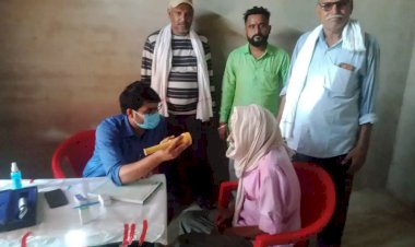 कांकर की घाटी वाली ढाणी में निशुल्क नेत्र जांच चिकित्सा शिविर हुआ आयोजित