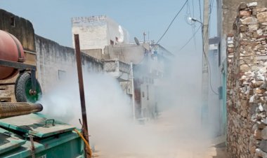 डेंगू के प्रकोप को देखते हुए नगर परिषद ने फोगिंग का कार्य करवाया शुरू