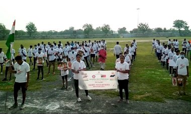 नेहरू युवा केन्द्र ने फिट इंडिया फ्रीडम रन का किया आयोजन