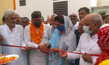 मेघवाल समाज धर्मशाला के मुख्य गेट का उद्घाटन समारोह हुआ आयोजित