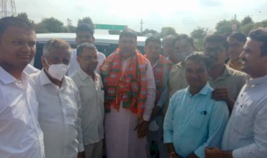भाजपा प्रदेशाध्यक्ष पुनिया का नागौर प्रवास के दौरान कार्यकर्ताओं की किया स्वागत