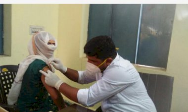 इस्माइलपुर में लगा कोविड वैक्सीनेशन शिविर, 100 युवाओं को लगे टीके