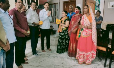 भारतीय जनता पार्टी नगर मंडल ने महिला मोर्चा नगर अध्यक्ष बनने पर चंचल बेली का किया स्वागत