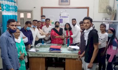 एनएसयूआई ने किया शिक्षकों का सम्मान