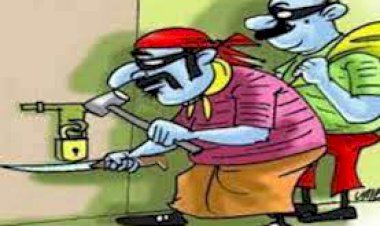 चोरों ने विद्यालय में किए रसोईघर के बर्तन चोरी