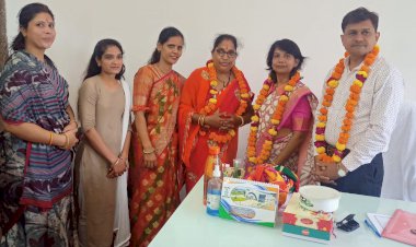 भाजपा महिला मोर्चा प्रताप मंडल ने किया जिलाध्यक्ष का अभिनंदन