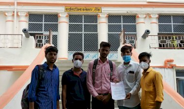 नर्सिंग छात्र संगठन ने टोंक जिला कलेक्टर और सीएमएचओ के नाम सौंपा ज्ञापन