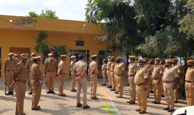 अजमेर रेंज आईजी पहुंचे मकराना, सीओ ऑफिस व थाने का किया निरीक्षण