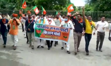 भाजपा किसान मोर्चा ने अपनी मांगों को लेकर मुख्यमंत्री के नाम जिला कलेक्टर को सौंपा ज्ञापन