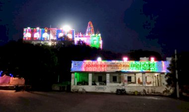 लीलाधर घोड़े के 1110 वां जन्मोत्सव को लेकर की गई मालासेरी मंदिर की सजावट