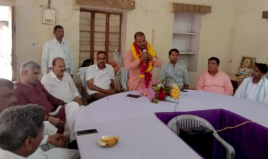बयाना के नवनिर्वाचित प्रधान ने संभाला पदभार