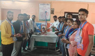 एनएसयूआई ने मनाई स्वतंत्रता सैनानी भावे की 121 वी जयंती
