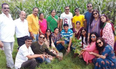 विप्र फाउंडेशन जिला बैठक में किया गया वृक्षारोपण