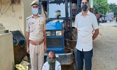 बड़ौदामेव पुलिस द्वारा अवैध बजरी खनन तस्कर गिरफ्तार