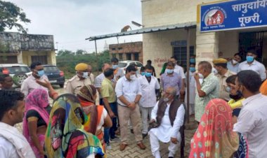 राजस्थान मानव अधिकार आयोग के अध्यक्ष व्यास ने किया पूछरी  सीएचसी और पुलिस चौकी का निरीक्षण