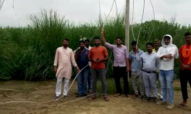 अभी पूरी तरह ठीक भी नहीं हुई कि 33केवी विद्युत लाइन फिर से हो गई चोरी